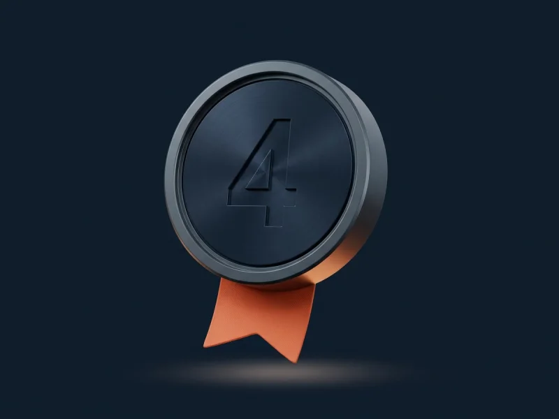 Rank 4 medal