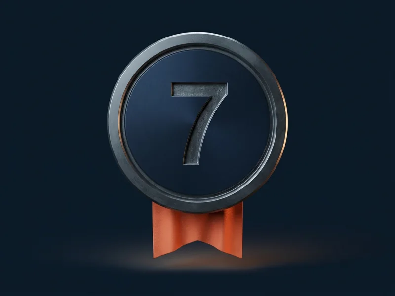 Rank 7 medal