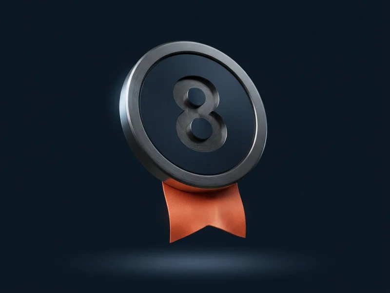 Rank 8 medal