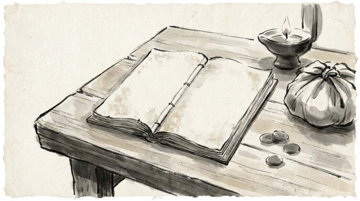 An artist's impression. The 1941 edition was a thin booklet on rough paper, its cover marked simply "secret military treatise" — the kind of thing sold from a mat on the pavement.