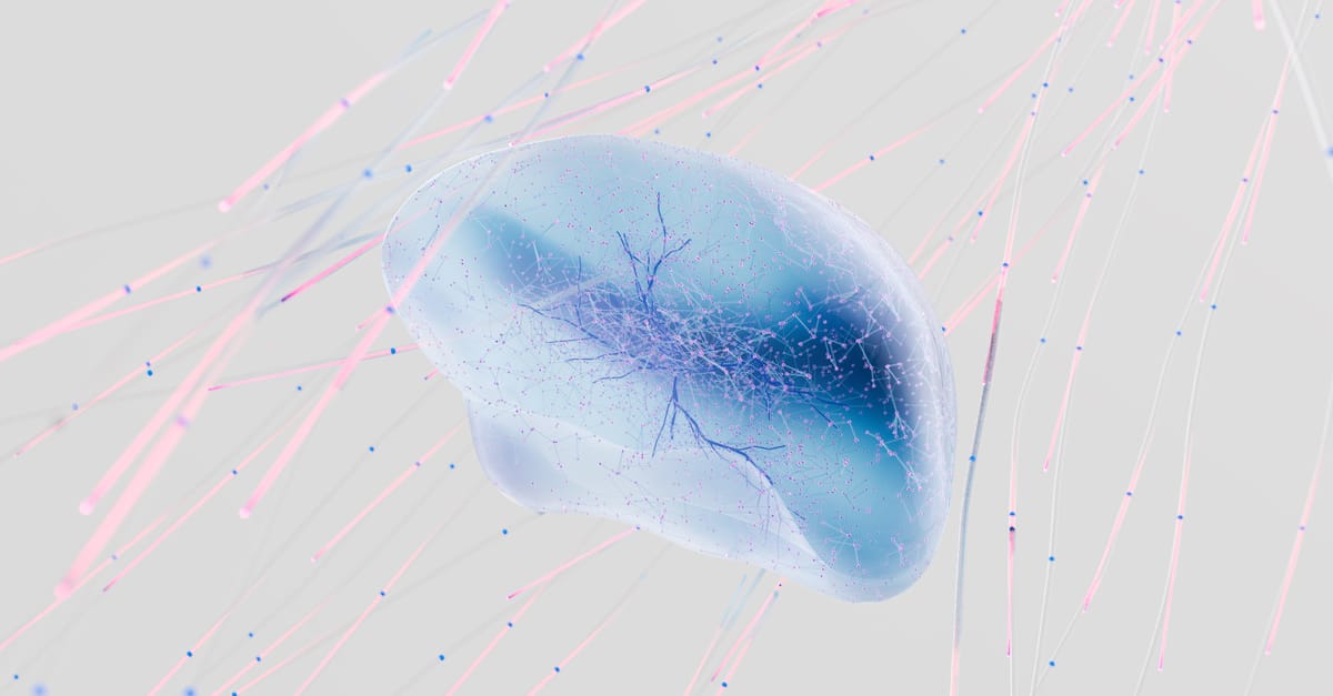 Abstract 3D neural-network rendering in blue and pink — an illustrative image for this report on Anthropic's Claude Opus 4.8.