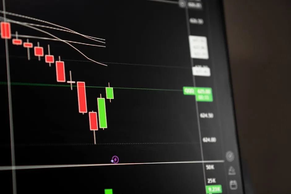Stock chart trending sharply upward on a trading screen, illustrating Snowflake's one-day share rally.
