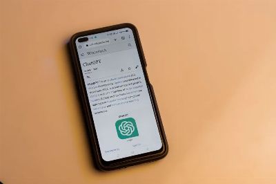 A smartphone displaying the Wikipedia page for ChatGPT, illustrating its technology interface.