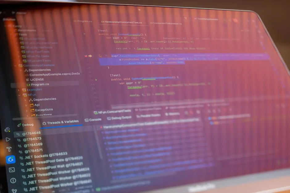 A monitor showing programming code, illustrating a report on the per-token price of Google Gemini 3.7 Flash for coding and agent work.