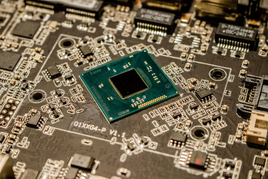 Close-up of a processor die on a circuit board, illustrating the serving economics an undisclosed spec decides.