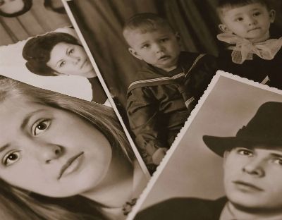 retro, photo album, memory, family, generation