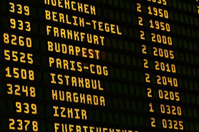 airport, board, flying, scoreboard, letters