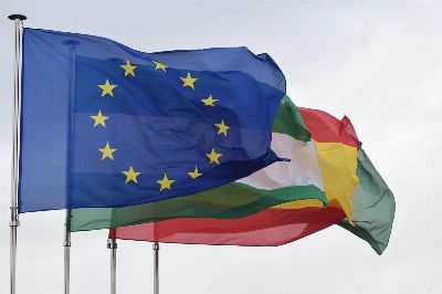 flags, flag of the european union, european union, flag of andalucía, flag of spain