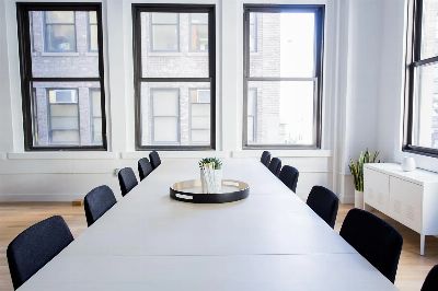 chairs, empty, office, room, table