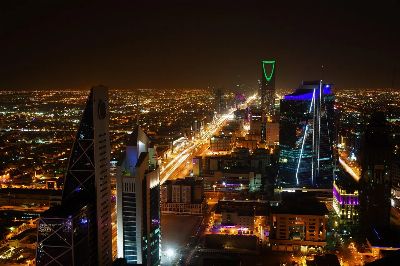 riyadh, saudi arabia, city, night, lights