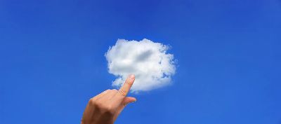 cloud, finger, touch, cloud computing, data store
