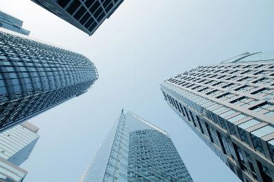 skyscrapers, sky, glass, buildings, city