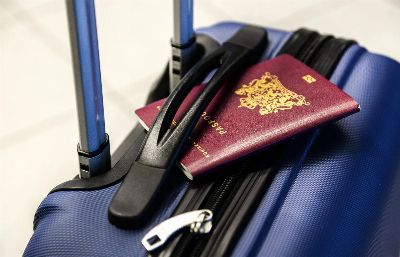 passport, luggage, trolley, travel, trip