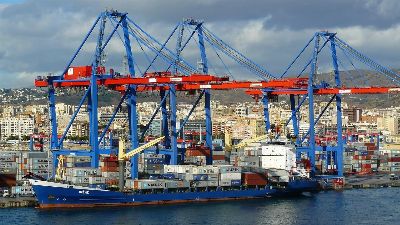 container port, port, coast, architecture, boats