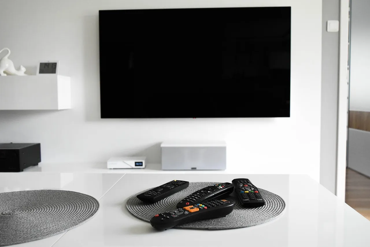 A television in a living room with a remote, the subscription service whose price has now risen four years running