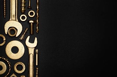 screw, pin, engineering, gold, golden