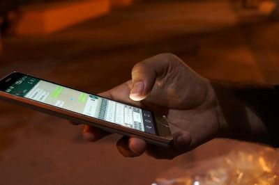 cellular, hand, smartphone, night, contact