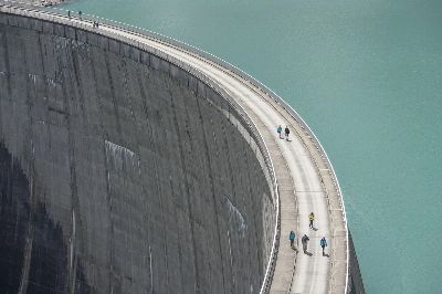 dam, reservoir, water power, water, nature