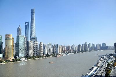 shanghai, sky, building, street, the bund