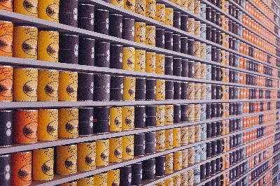 canned food, cans, supermarket, food, canned