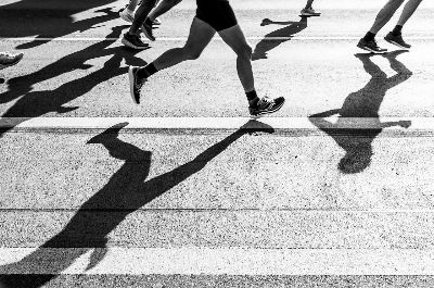 running, marathon, sports, monochrome, run