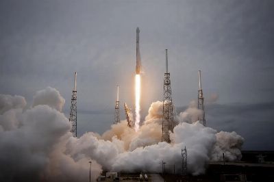 rocket launch, spacex, lift-off, launch, flames