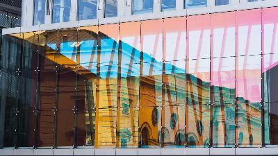 glass facade, building, architecture, modern, office building