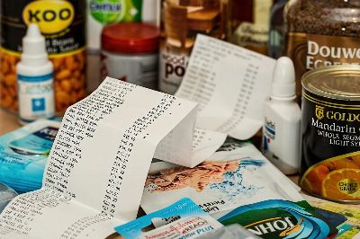 shopping, spending, till slip, purchase, retail