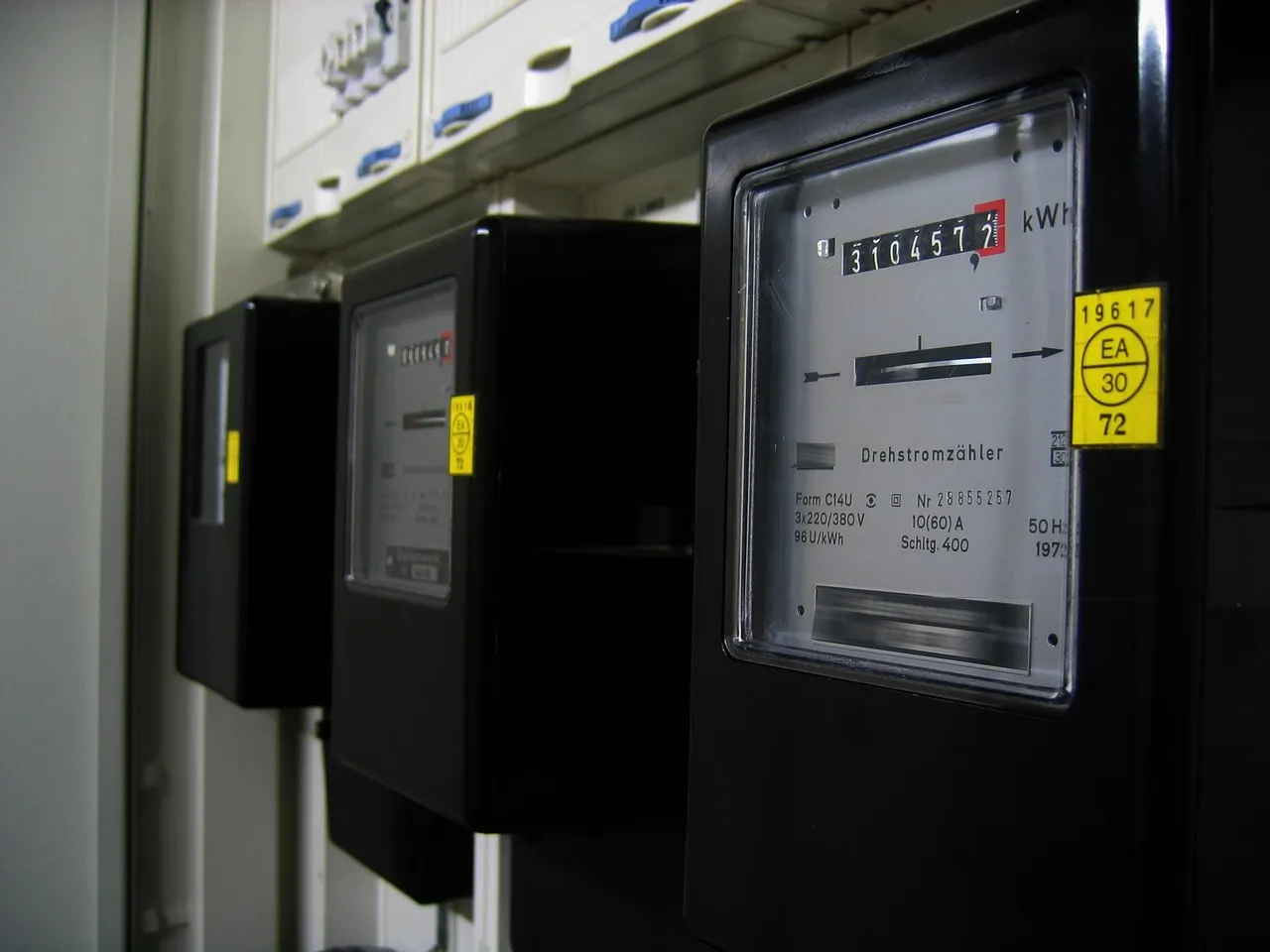 Electricity meters recording kilowatt-hours, the unit against which this hardware generation is being measured