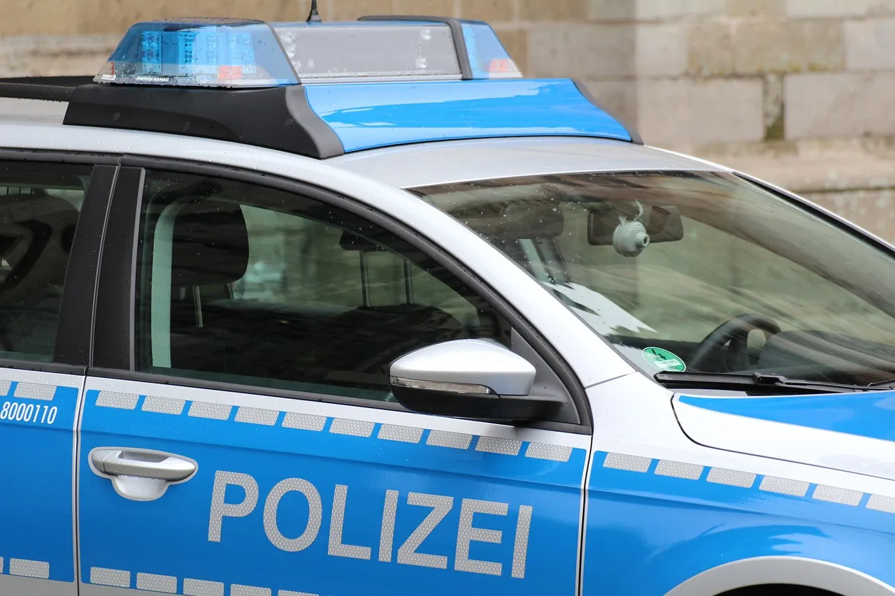 A German police car marked Polizei parked on a street
